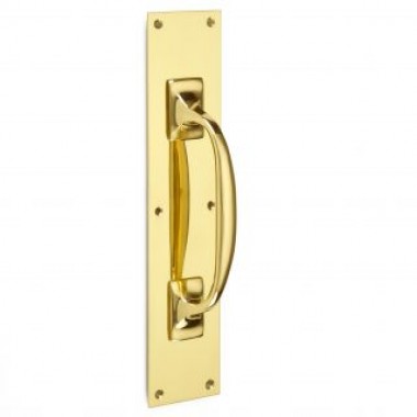 1651 Pull Handle on Plate-8 finishes