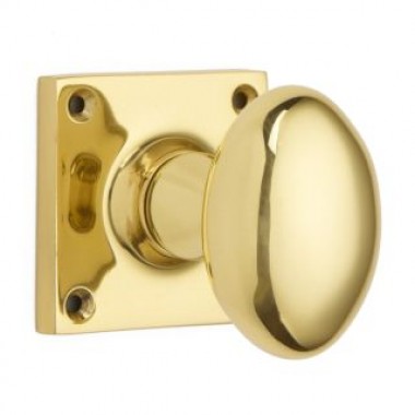 1754SQ Oval Mortice Knob Furniture on Square Rose-9 finishes