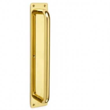 1691 Pull Handle on Plate-6 finishes