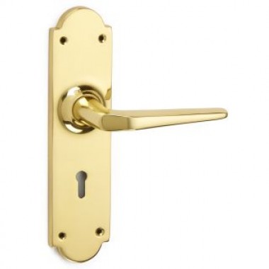 Brockton Lever on Shaped Plate Furniture 2090 & 2091- various finishes