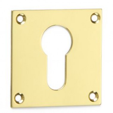 4577 Square Escutcheon Euro Profile - 7 finishes