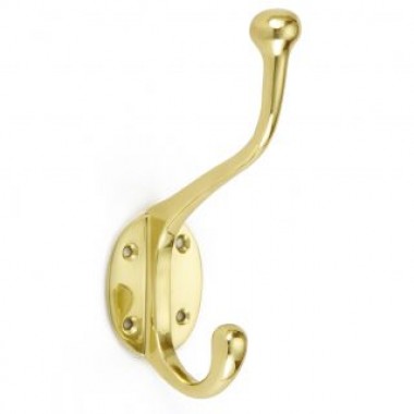 6393 Large Hat & Coat Hook - 5 finishes