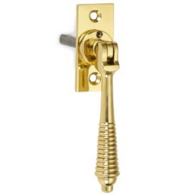 6439L Locking Reeded Window Espagnolette Handle - 2 finishes