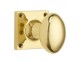 1754SQ Oval Mortice Knob Furniture on Square Rose-9 finishes - Click to Zoom