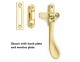 1798L Locking Spoon End Casement Fastener-11 finishes - Click to Zoom
