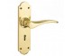 Oxford Lever on Shaped Plate Furniture - 4 finishes - Click to Zoom