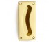 2136 Kidney Cast Flush Pull - 14 finishes - Click to Zoom