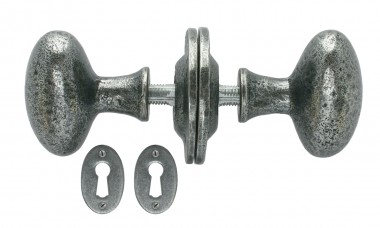 33644 Oval Mortice/Rim Knob Set (Unsprung)